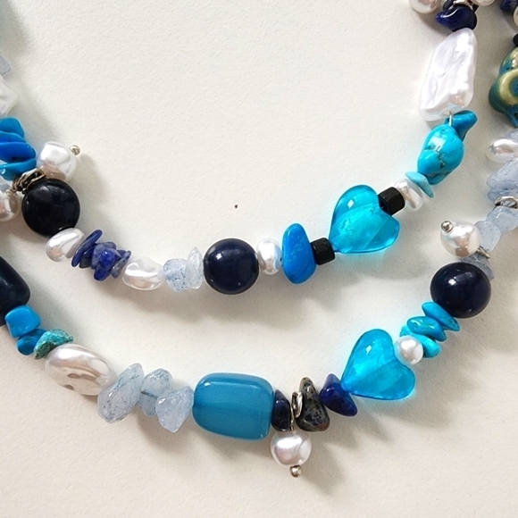 NWT Free People Steal The Show Choker Turquoise Blue - Picture 8 of 10